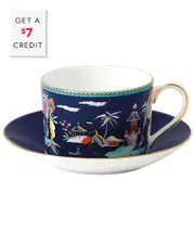 Wedgwood 2pc Wonderlust Pagoda Teacup & Saucer Set with $7 Credit