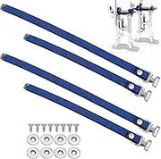 Drywall Stilt Straps - Replacement Fixing Bands, Heavy Duty Leg Belts | Adjustable Fastening Support Set, Safety Attachment Elastic Strap Kit for Decorating, Painting, Interior, Work, Setup
