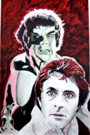 Incredible HULK Banner Lou Ferrigno TV Show Original Comic Book 11X17 Art MINTY*