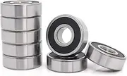 TKTGNVNZKA 10PCS ABEC-5 608 6200 6201 6202 6203 6204 6205 6206 6207 6208 ZZ 2RS Metal Seal Deep Groove Ball Bearing 12x32x10mm(Maroon,6201 12X32X10MM_ABEC 1)