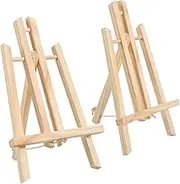 2pcs Compact Tabletop Easel Display Stand Folding Wood Drawing Easel for Canvas Pictures Signs Versatile Desktop Canvas Holder for Artists Events