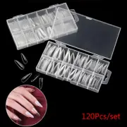 120Pcs Poly Nail Gel Nail Dual Forms Finger Extension UV Builder Nail Tips To===