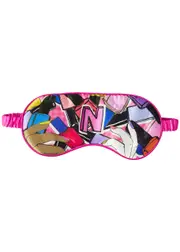 Jessica Russell Flint N Is For Nail Varnish Silk eye Mask - Multicoloured ONE SIZE