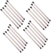 NULYLU 20pcs Dual Ended Eyeshadow Brushes for Makeup Application Versatile Blending Brush for Eye Shadow Nose Contouring and More Elegant Finish for Women