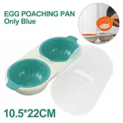 Kitchen Two Eggs Poacher Egg Bowl Holder Microwave Oven Novelty Breakfast Cooker