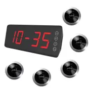 SINGCALL Wireless Calling System, 1 Fixed Receiver SC-R50 and 5 Pagers APE310S