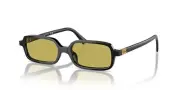 MIU MIU MU 11ZS 16K07O Black Gold Olive Green Lens Women Sunglasses AUTHENTIC
