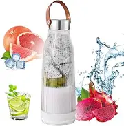 [Qkbuza] Small Blender For Smoothies,USB 14 Oz Travel Blender Small Portable Blender | Powerful Personal Blender, Smoothie Maker For Fresh Juice, Small Ice Cubes, Fruits, Stems, Vegetables