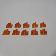 LEGO 1 x 1 x 2/3 30 Degree Slope TRANS ORANGE (x20) 54200 NEW REPLACEMENT PARTS