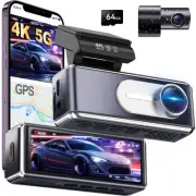 Dash Cam Front and Rear,4K UHD Dual Dash Camera for Cars,Built-in 5G WiFi GPS...