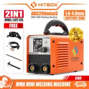 HITBOX 200A ARC Welder 240V Inverter IGBT Lift TIG MMA Mini Welding Machine LED