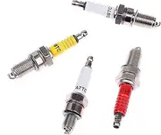 2PCS Compatible with Dirt Bike Moped GY6 50cc 70cc 90cc 125cc 150cc Scooter ATV Metal Spark Plug A7TC D8TC(Yellow D8TC)