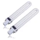 Professional Electronic 2pcs 365nm 9W Nail Dryer UV Lamp Light Bulb Tube Rr