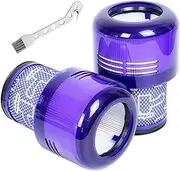 2 Pack Vacuum Filter Replacement Parts, Compatible with Dyson Cyclone V11 Animal, V14 Torque Drive and V15 Detect, Washable, Filters Replaces Part 970013-02