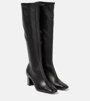 [Max Mara] Max Mara Stretchy leather knee-high boots AU 5.5 black