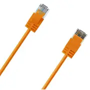 Cruxtec Cat6A Ultra Slim Ethernet Cable - 50cm - Orange [RF6A-005-OR]