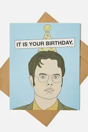 [Typo] Typo - The Office Funny Birthday Card - Lcn uni dwight birthday SOLID LCN UNI DWIGHT BIRTHDAY