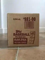 1990 TOPPS BASEBALL RAK-PAK FACTORY SEALED CASE (3/24 ct) RACK PACK CASE