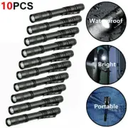 10X LED Flashlight Clip Mini Light Penlight Pocket Portable Pen Torch Lamp