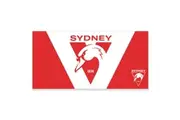 Sydney Swans AFL NEW LOGO Flag Pole Flag 180 by 90cms! LO