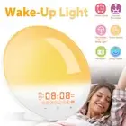 Sunrise Alarm Clock Wake up Light FM Radio Bedside Sounds Night Lamp Xmas Gifts