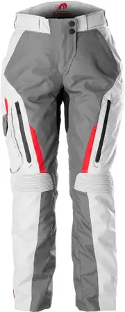 Furygan Killington, textile pants waterproof women , color: Grey/Light Grey/Red , size: L