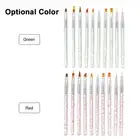 10pcs/set Nail Art Brush Painting Drawing Pen Builder Flat Gradient Line UV WAS