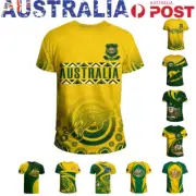 Australian Flag Men T-Shirt Australia Day Aussie Souvenir Short Sleeve Tee Tops