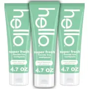Super Fresh Fluoride Free Toothpaste, Toothpaste for Bad Breath, Helps Remove...