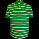美國品牌Tommy Hilfiger綠色條紋短袖POLO衫 L號