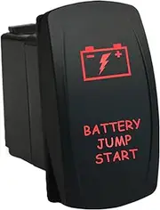 12V 20A / 24V 10A MOMENTARY Rocker Switch Battery Jump Start 6C83RM Universal fits Toyota Nissan Holden Mitsubishi Ford Amarok etc. Dual LED in red