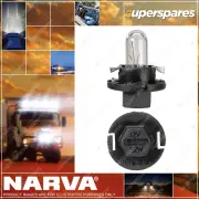 Narva 12 Volt 1.2W Bx8.4D Dash Panel Light Globe with Black Base 47744
