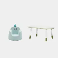 在飛比找momo購物網優惠-【iloom 怡倫家居】兒童成長桌椅組 Tinkle2豌豆桌