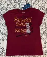Harry Potter Girl's Shirt "I Solemnly Swear I Am Up To No Good" Size 14/16 NWT