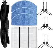 Replacement Parts for HONITURE G20 / G20 Pro, for Laresar Evol 3 Robot Vacuum Accessories 1 Main Brush 6 Side Brush 3 HEPA Filter 3 Mop Pad