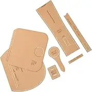 OHPHCALL 1 Set DIY Wallet Pattern Template Versatile Craft Stencil Tools for Wallet Making for Beginners and Professionals Accurate Measurements for DIY Projects