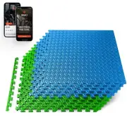 SQUATZ 10 pcs. Thick Puzzle Exercise Mat, EVA Foam Interlocking Tiles