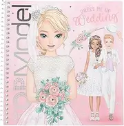 Depesche 13529 TOPModel Dress Me Up Colouring Book Set with 24 Pre-Printed Pages for Colouring, Includes 11 Sticker Sheets