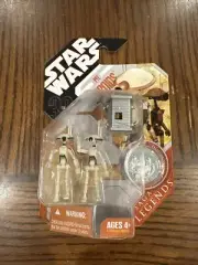 Star Wars 30th Anniversary Pit Droids Saga Legends With Collectors Coin!!!!
