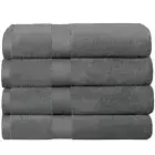 2/4 Piece Superior Large Bath Sheets 650GSM Extra Thick 90*180 cm Multicoloured