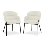 Sofia Chenille Fabric Dining Chair (Set of 2)