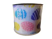 Crafter's Square White w/ Colorful Easter Eggs Ribbon - New