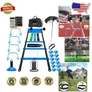 Complete Agility Speed Training Gear: Ladder, Hurdles & Cones Set for Athletes