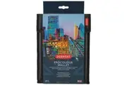 Derwent Procolour Wallet Set Colour Pencils Paper Sharpener Eraser Kit