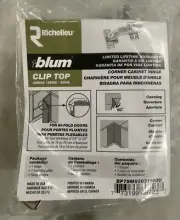 Blum Clip Top Bi-Fold Cabinet Hinge 60°, Boss Knock-In