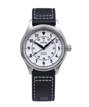 RATIO Skysurfer Pilot Luminous Dial Leather Automatic RTS316 200M Mens Watch
