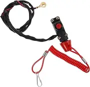 ULTECHNOVO 1 Set Emergency Stop Switch Lanyard for Engines Durable Engine Kill Switch Button Safety Tether for Motorcycle Offroad Riding Reliable Performance Immediate Shutdown