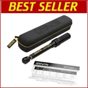 72-Tooth Gear Torque Wrench 1/4-Inch Drive | Electro-Black Finish | 8.7 Inches