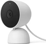 Google Nest Cam (Indoor with Cable) Surveillance Camera for Home - Intelligent Security Camera, Snow, GJQ9T, Snow, 1 Piece (Pack of 1)