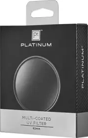 NEW Platinum PT-MCUVF62 62mm Multi-Coated UV Lens Filter for Digital Cameras